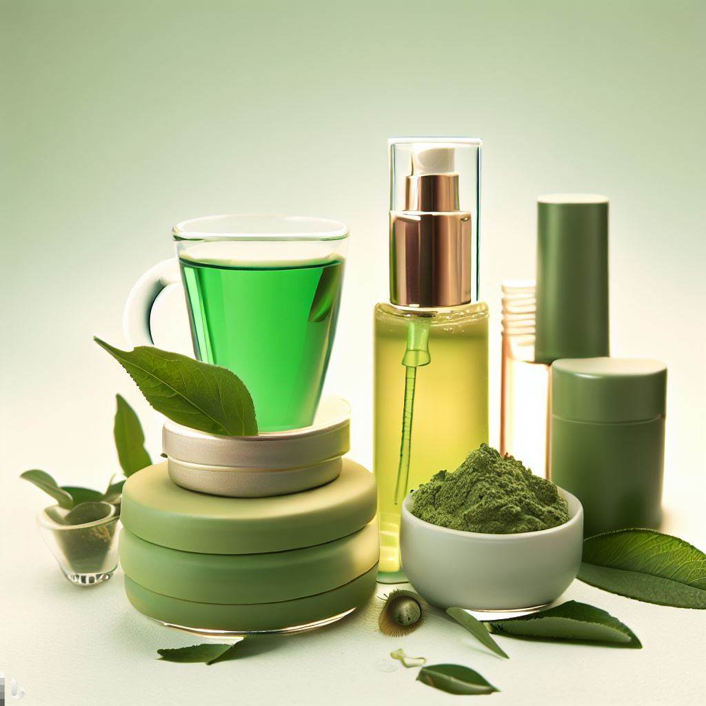 Zielona herbata jest składnikiem wielu kosmetyków